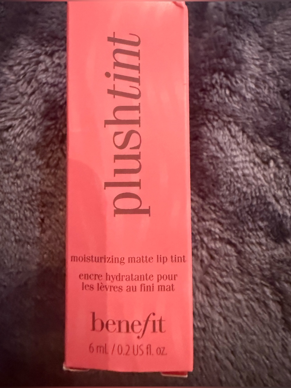 Benefit Cosmetics Plushtint Moisturizing Matte Lip Tint - NIB